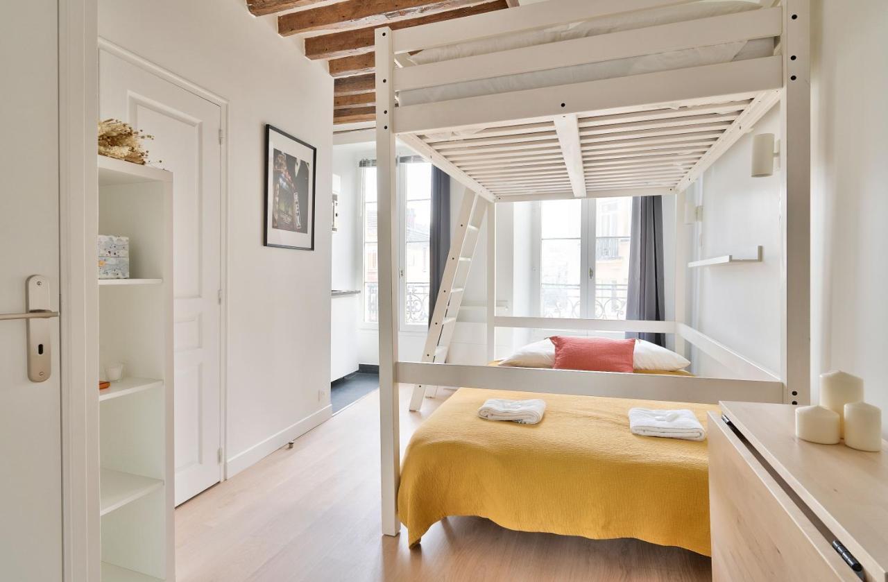 Stylish Mezzanine Studio In The Heart Of Paris 3F Екстер'єр фото